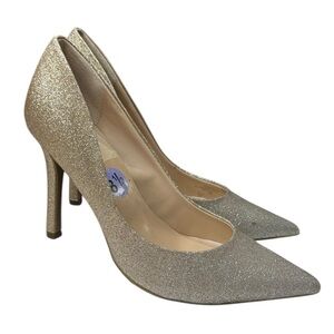 Guess Silver and Gold Shimmer Pumps